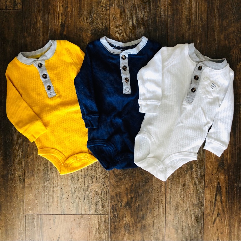 SOLD! Carter’s Henley Thermal Onesies